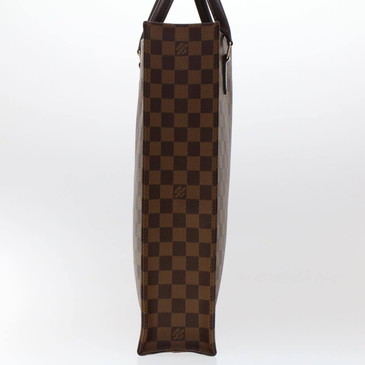 Louis Vuitton Sac Plat Bag Damier, BROWN, CANVAS, Handbag
