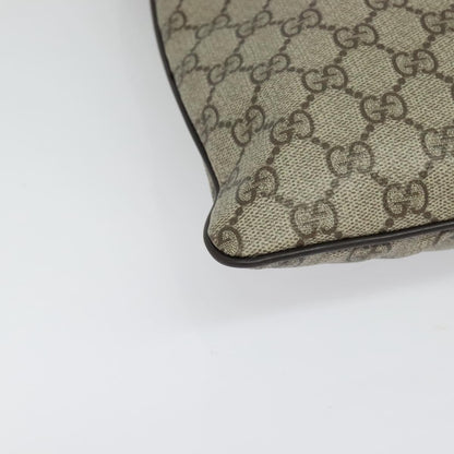 Gucci Zip Top Messenger Bag GG Coated Canvas, BEIGE, CANVAS, Shoulder bag