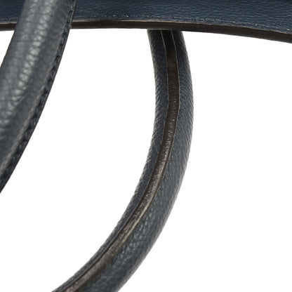 Celine Luggage Bag Grainy Leather, Navy, Leather, Handbag