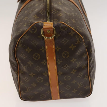 Louis Vuitton Keepall Bag Monogram Canvas, BROWN, CANVAS, Travel bag