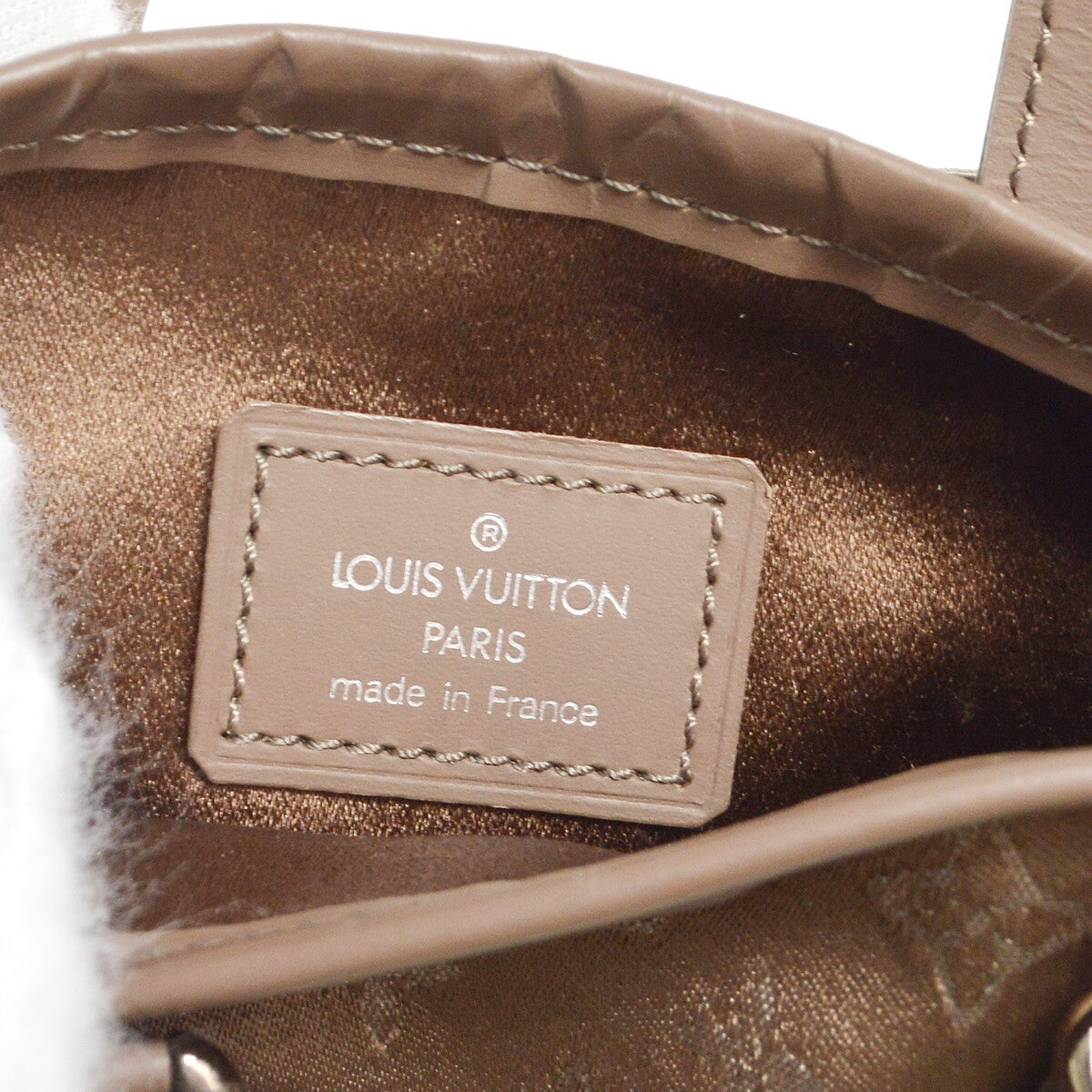 Louis Vuitton Bucket Bag Monogram Satin, BROWN, SATIN, Handbag