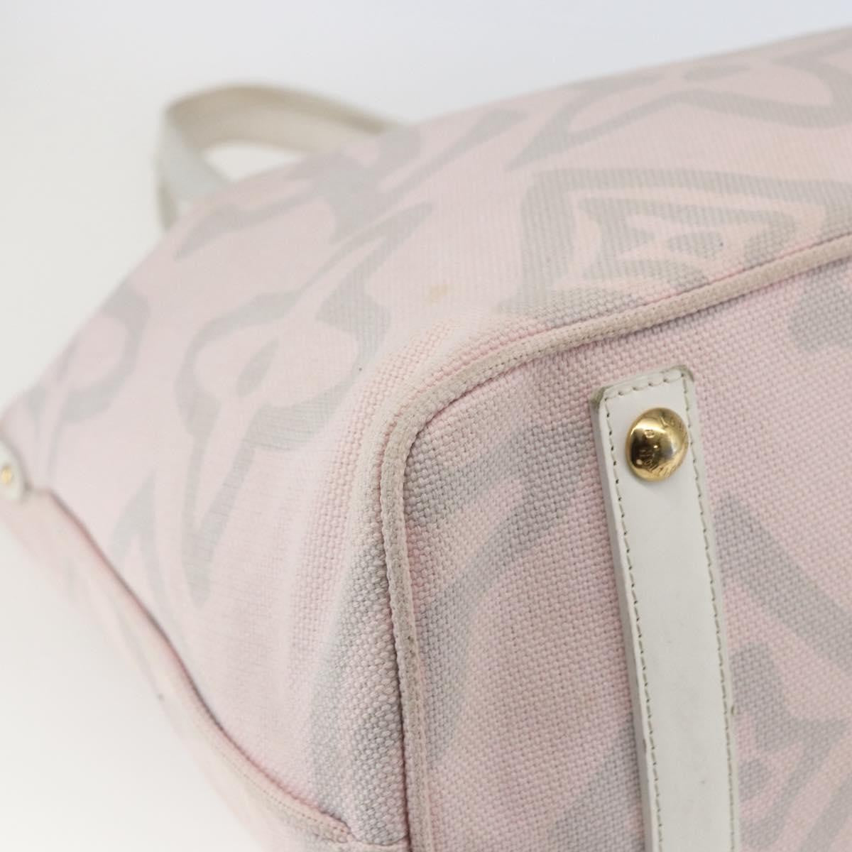 Louis Vuitton Tahitienne Cabas Canvas, PINK, CANVAS, Tote bag
