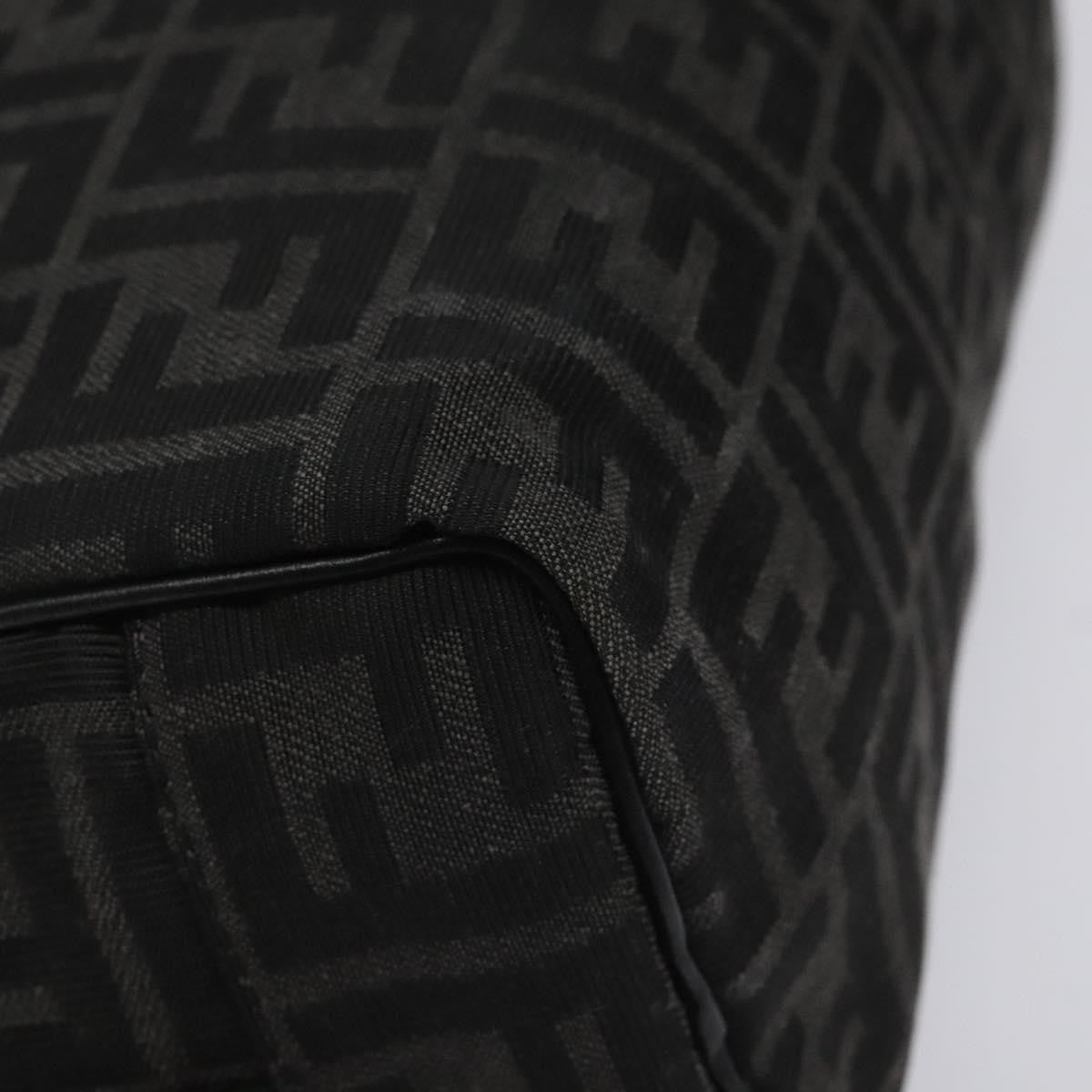 Fendi Toiletry Pouch Zucca Canvas, BLACK, CANVAS, Clutche & pouche