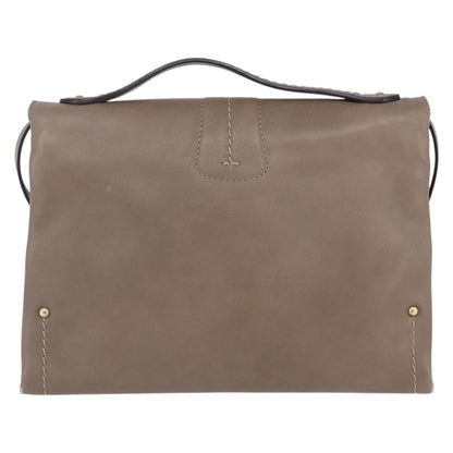 Bally Vintage Shoulder Bag Leather, BEIGE, LEATHER, Shoulder bag