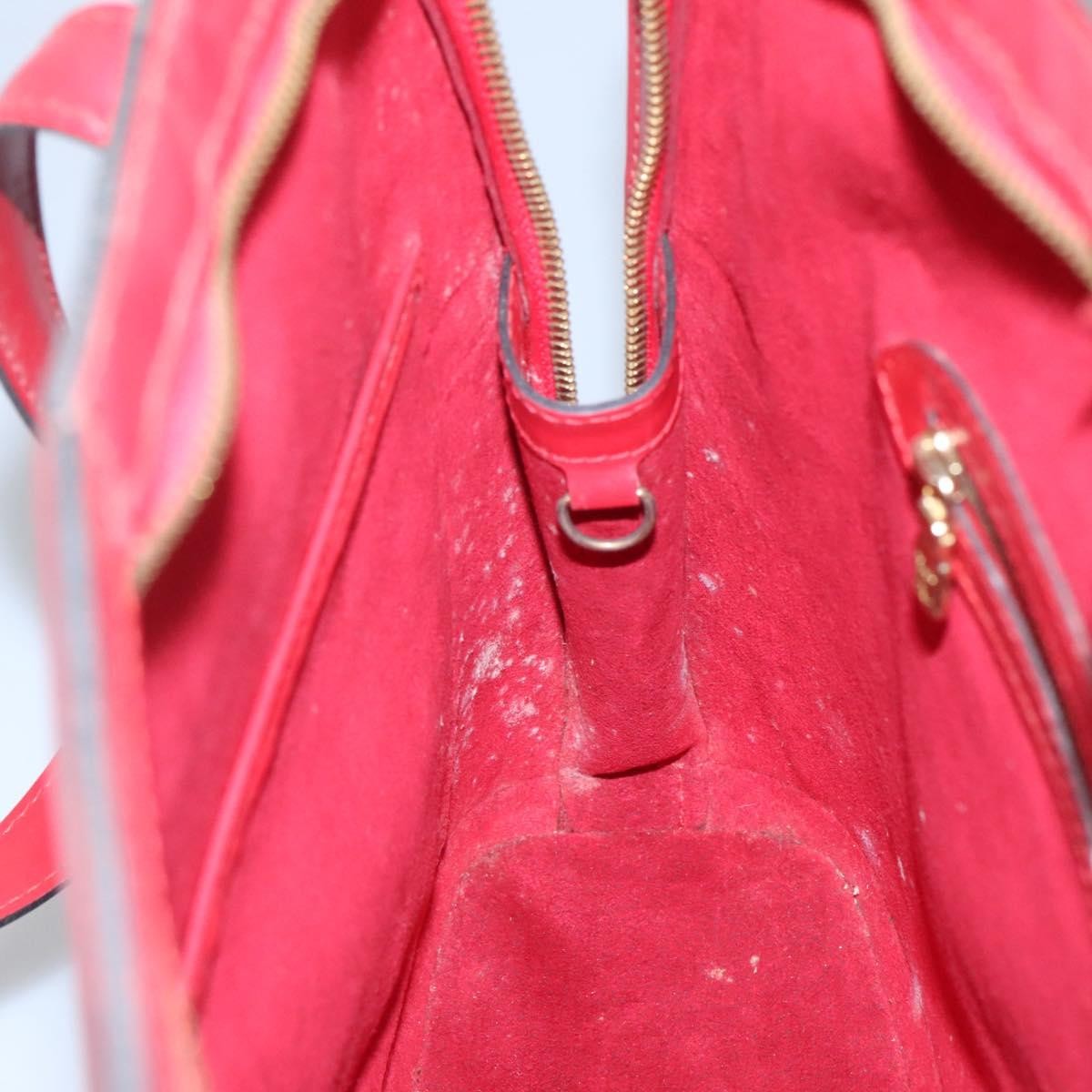 Louis Vuitton Lussac Handbag Epi Leather, RED, LEATHER, Shoulder bag
