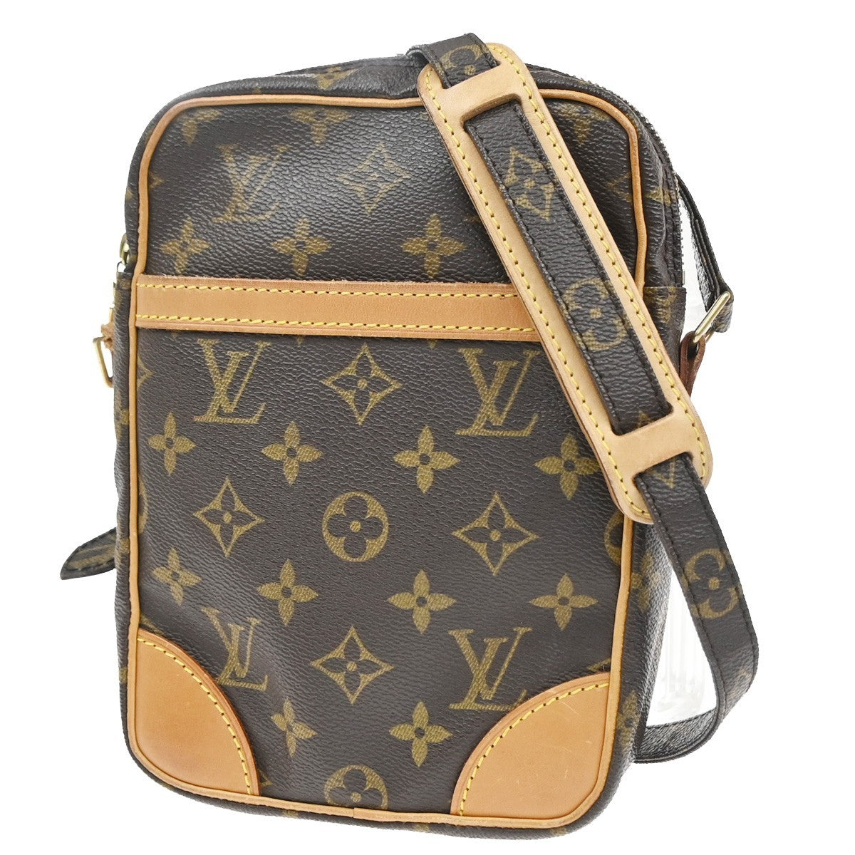 Louis Vuitton Danube Handbag Monogram Canvas, Brown, Canvas, Shoulder Bag