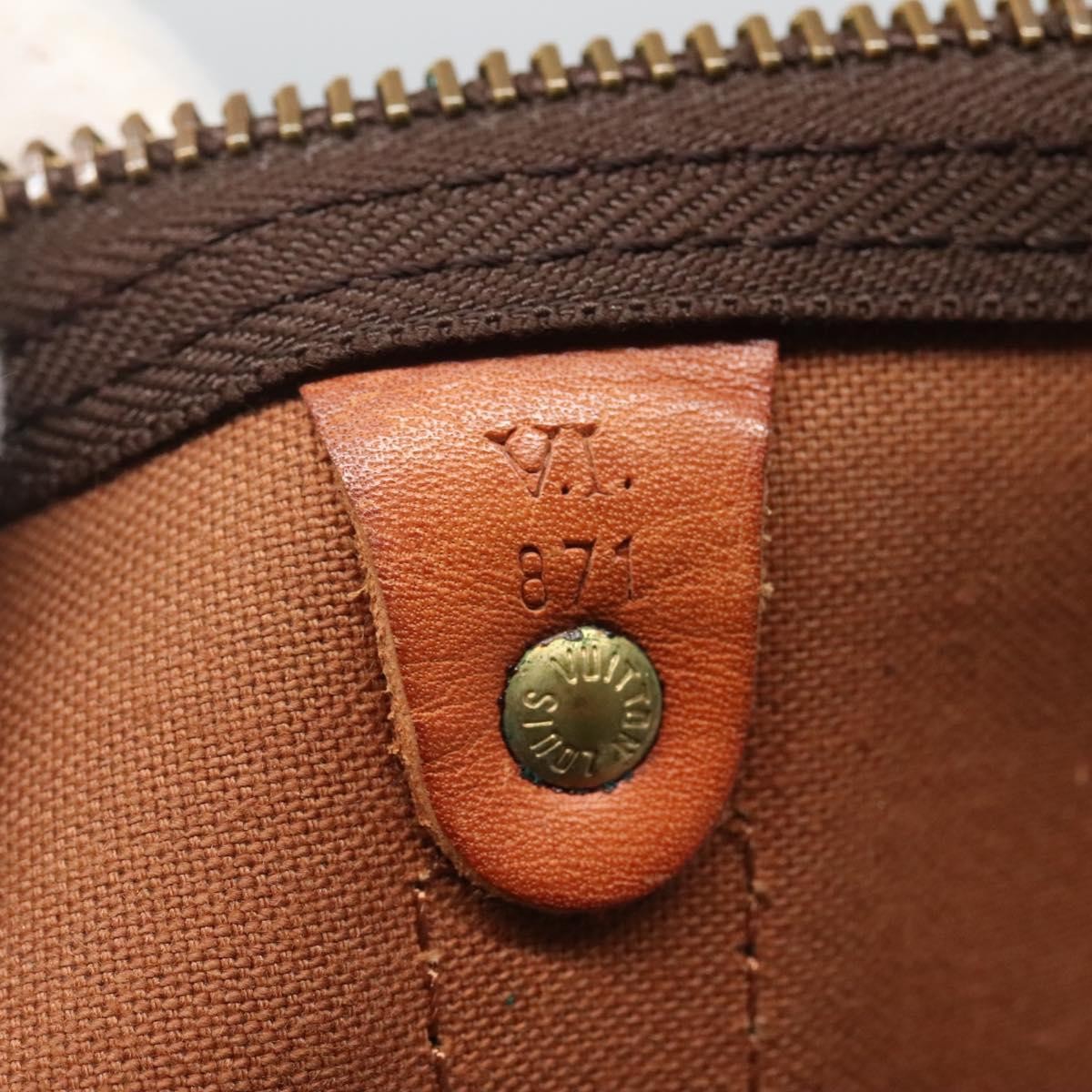 Louis Vuitton Keepall Bag Monogram Canvas, BROWN, CANVAS, Travel bag