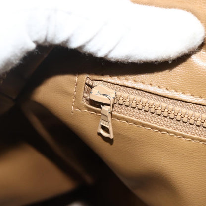 Celine Vintage Macadam Boston bag Canvas and Leather, Brown, Canvas, Travel Bag