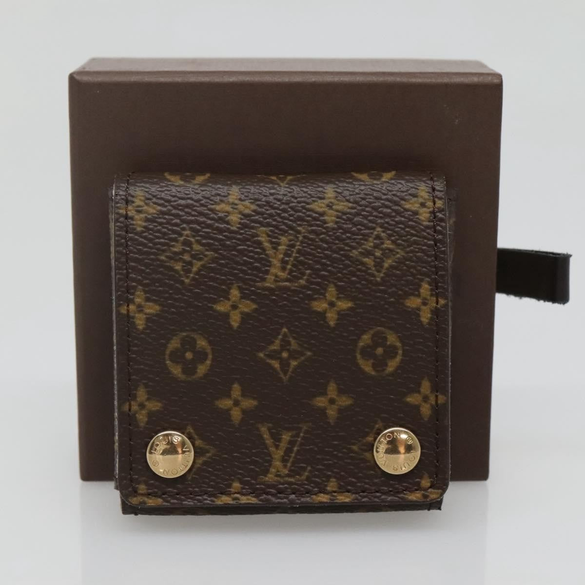 Louis Vuitton CASE JEWELRY BOX Canvas, BROWN, CANVAS, Wallets