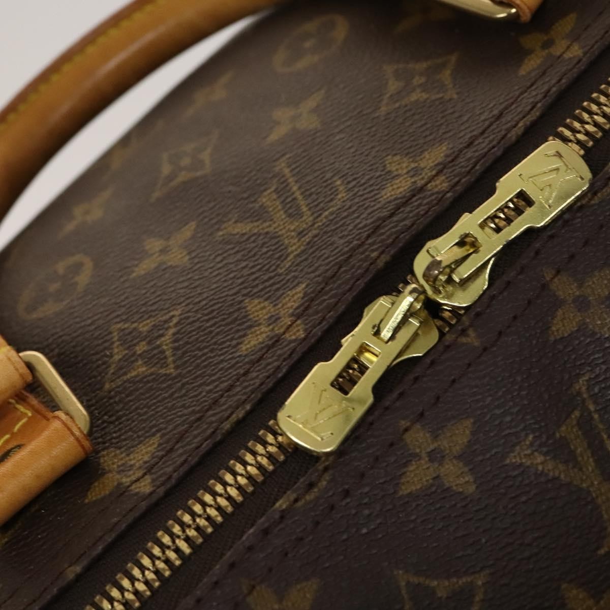 Louis Vuitton Keepall Bag Monogram Canvas, BROWN, CANVAS, Travel bag