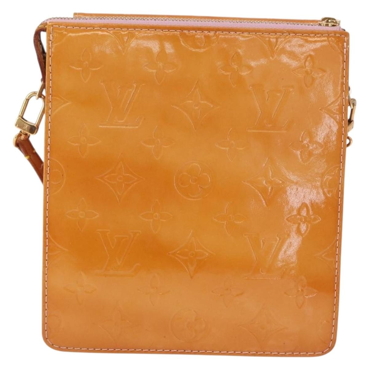 Louis Vuitton Mott Handbag Monogram Vernis, PINK, PATENT_LEATHER, Clutche & pouche