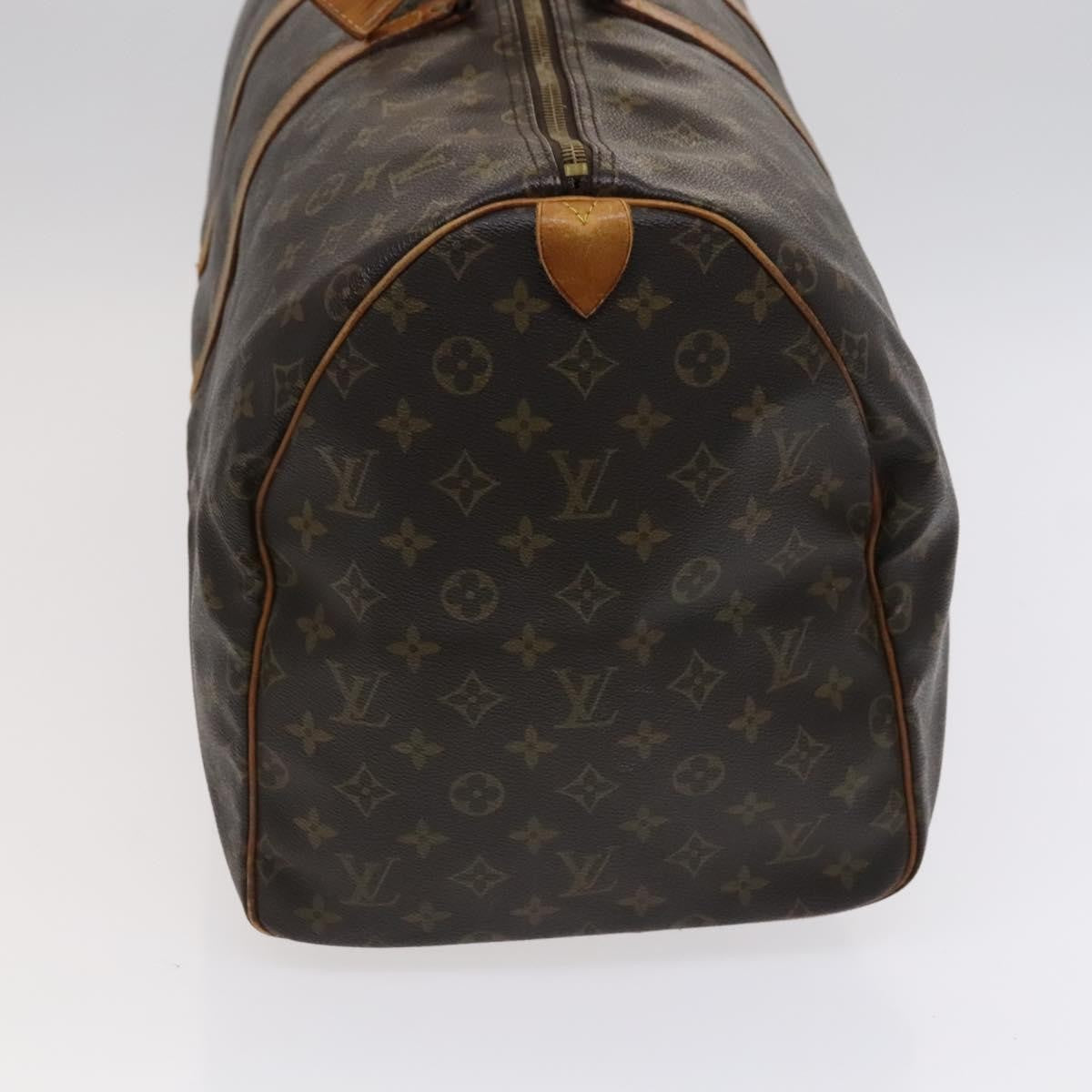Louis Vuitton Keepall Bag Monogram Canvas, BROWN, CANVAS, Travel bag
