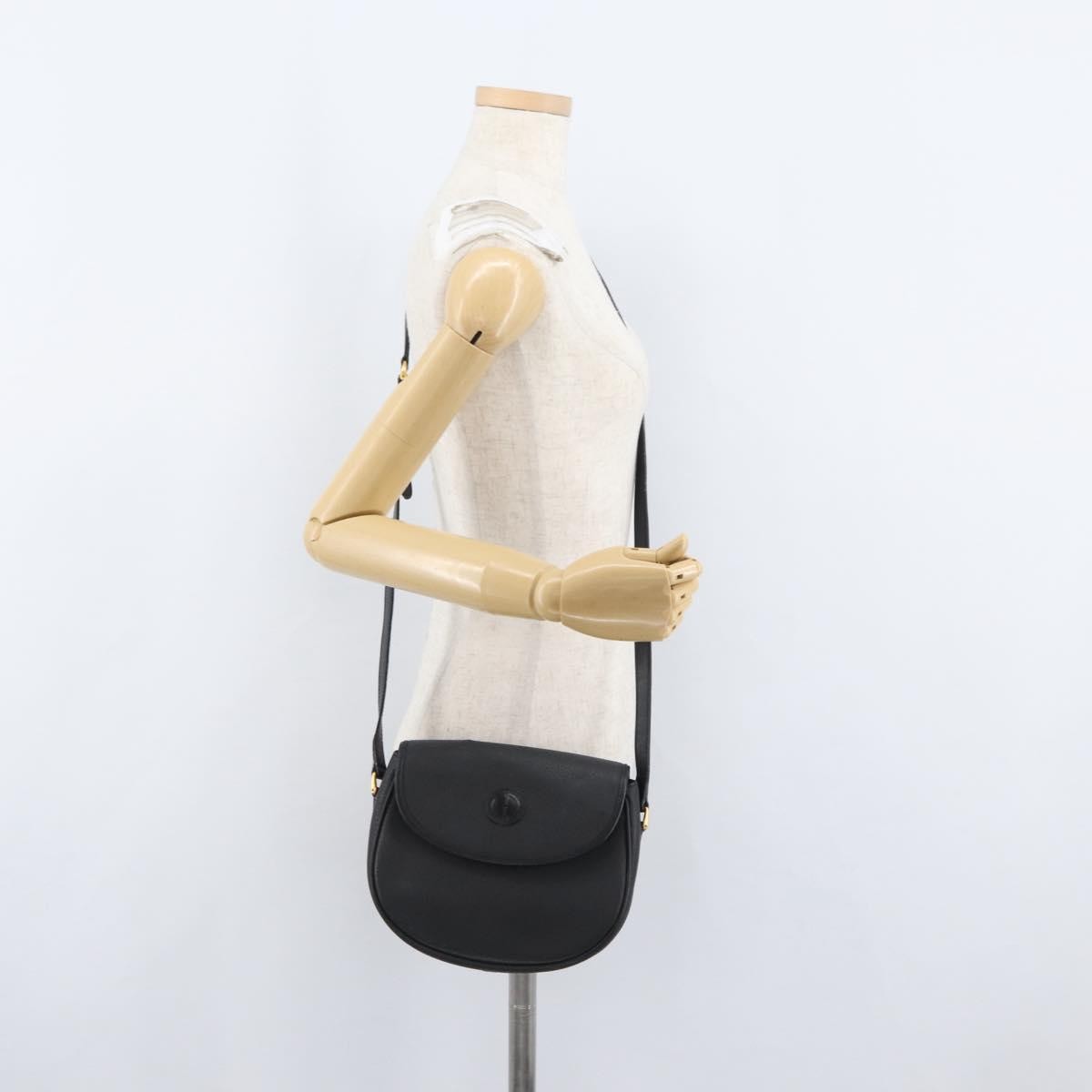 Gucci Vintage Shoulder Bag Leather, BLACK, LEATHER, Shoulder bag