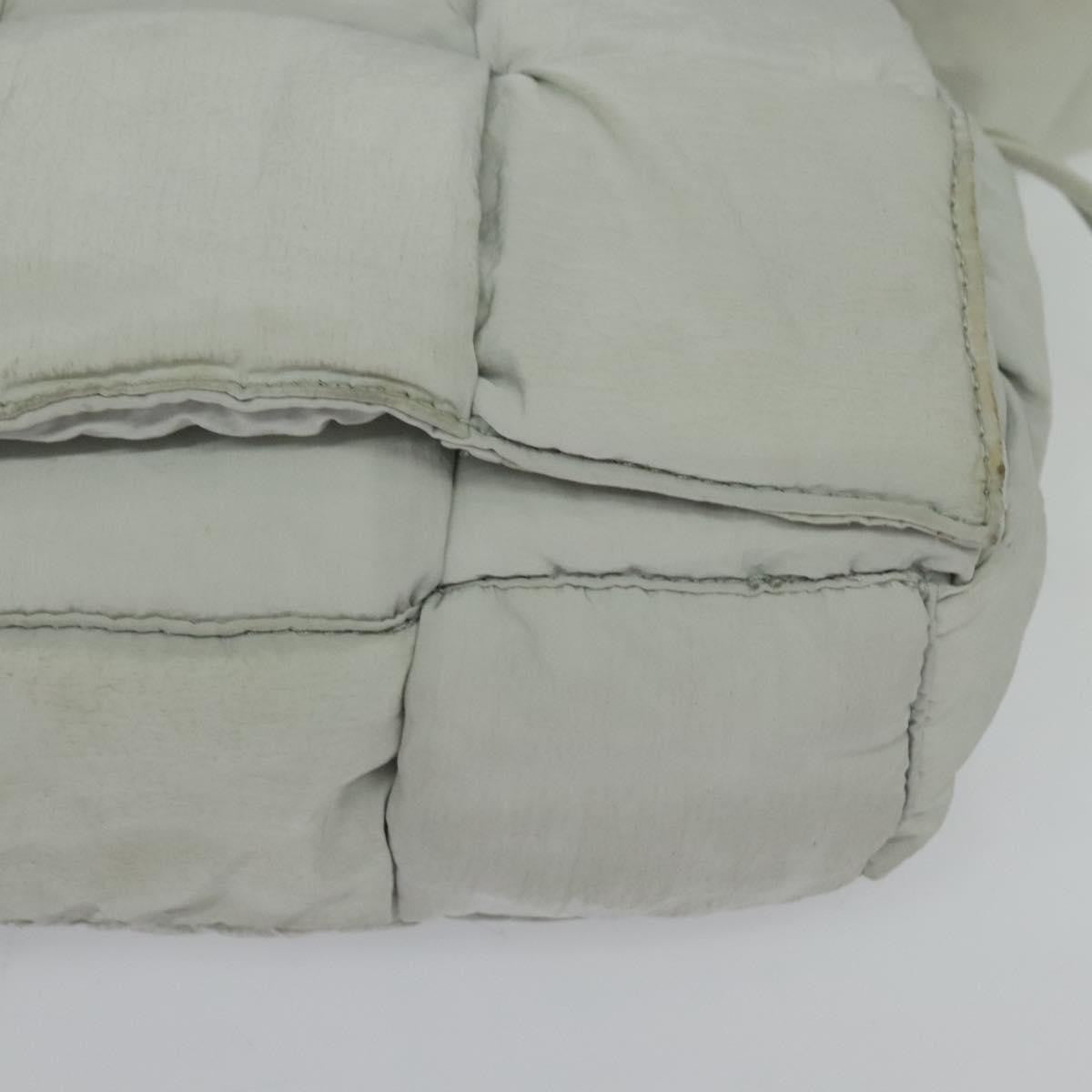 Bottega Veneta Padded Tech Cassette Crossbody Bag Intrecciato Nylon, Gray, Nylon, Shoulder Bag