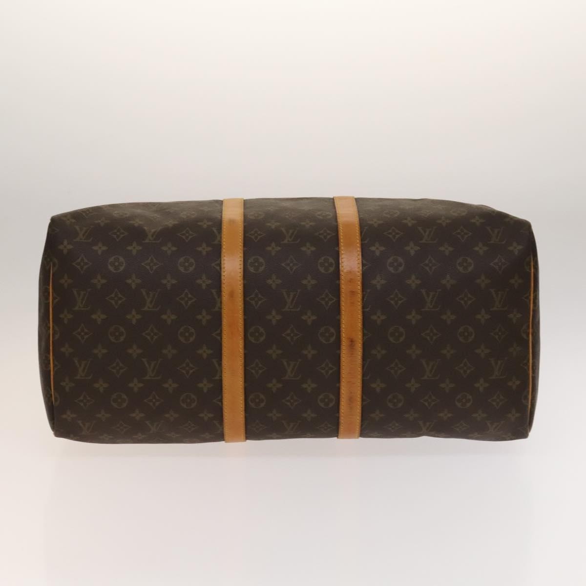 Louis Vuitton Keepall Bag Monogram Canvas, BROWN, CANVAS, Travel bag