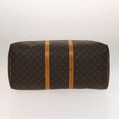 Louis Vuitton Keepall Bag Monogram Canvas, BROWN, CANVAS, Travel bag
