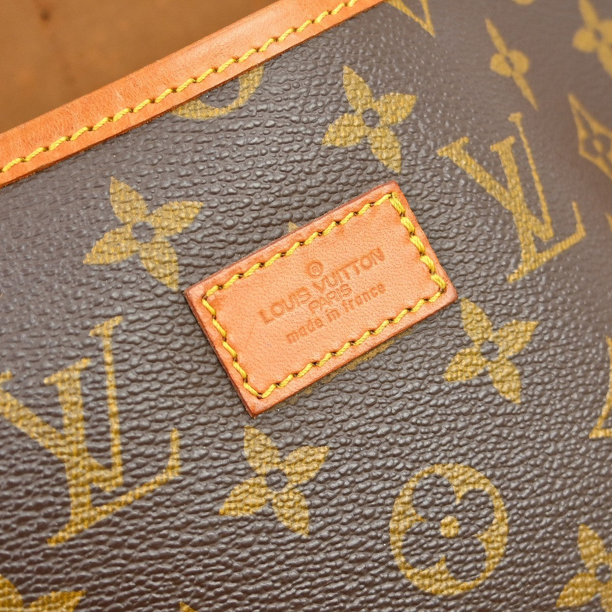 Louis Vuitton Saumur Handbag Monogram Canvas, Brown, Canvas, Shoulder Bag