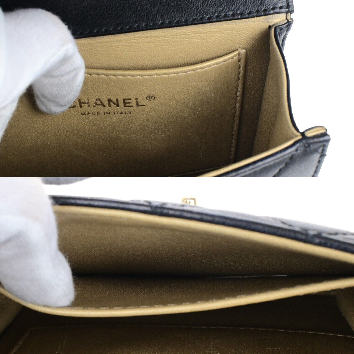 Chanel Chic Pearls Flap Bag Quilted Lambskin, BLACK, LEATHER, Shoulder bag