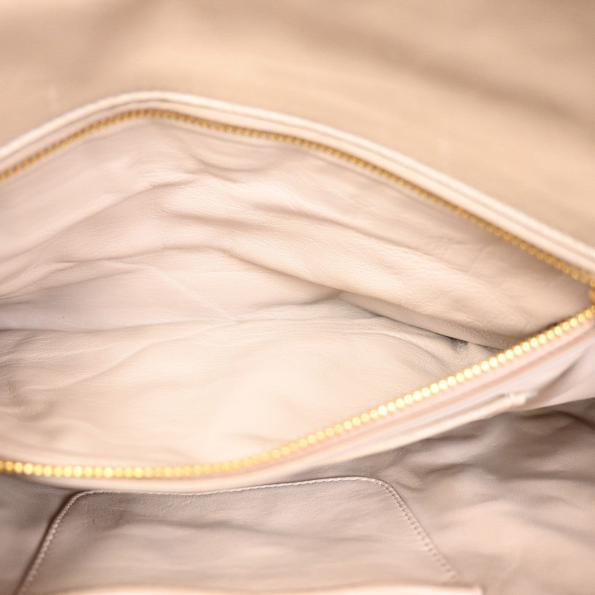 Prada Turnlock Shoulder Bag Nappa Gaufre, Beige, Leather, Shoulder Bag