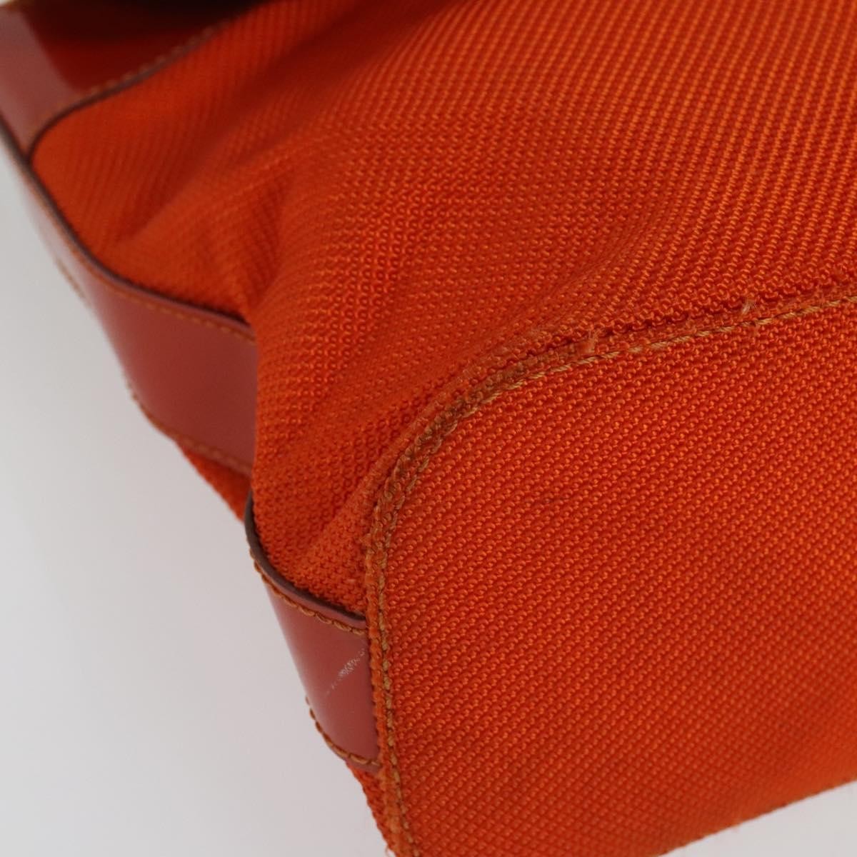 Celine Shoulder Bag Canvas, ORANGE, CANVAS, Shoulder bag
