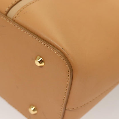 Burberry Handle Tote Leather, BEIGE, LEATHER, Tote bag