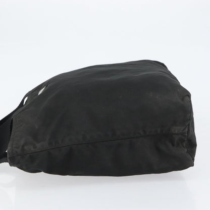 Prada Vintage Zip Tote Tessuto, BLACK, NYLON, Tote bag