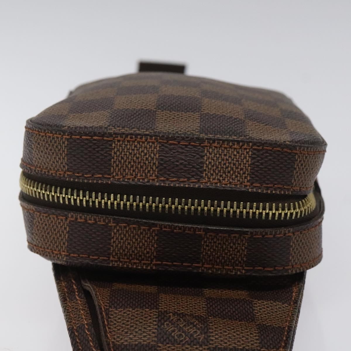 Louis Vuitton Geronimos Waist Bag Damier, BROWN, CANVAS, Shoulder bag
