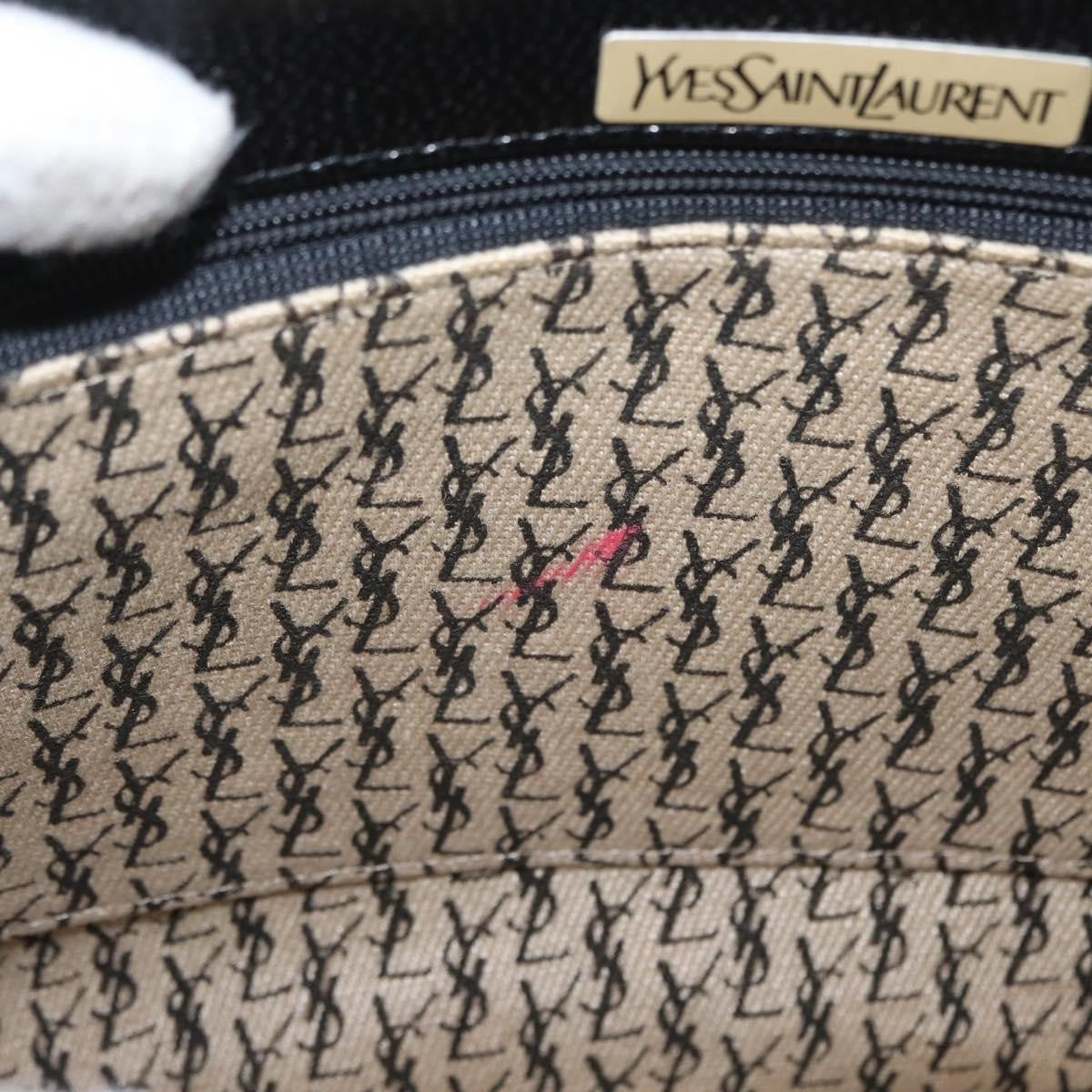 Saint Laurent Vintage Shoulder Bag Leather, BLACK, LEATHER, Shoulder bag