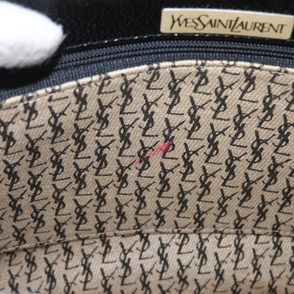 Saint Laurent Vintage Shoulder Bag Leather, BLACK, LEATHER, Shoulder bag