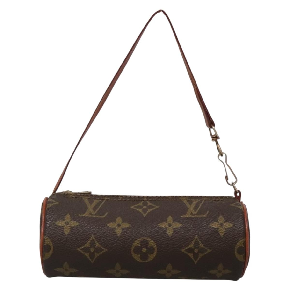 Louis Vuitton Papillon Pochette Monogram Canvas, BROWN, CANVAS, Handbag