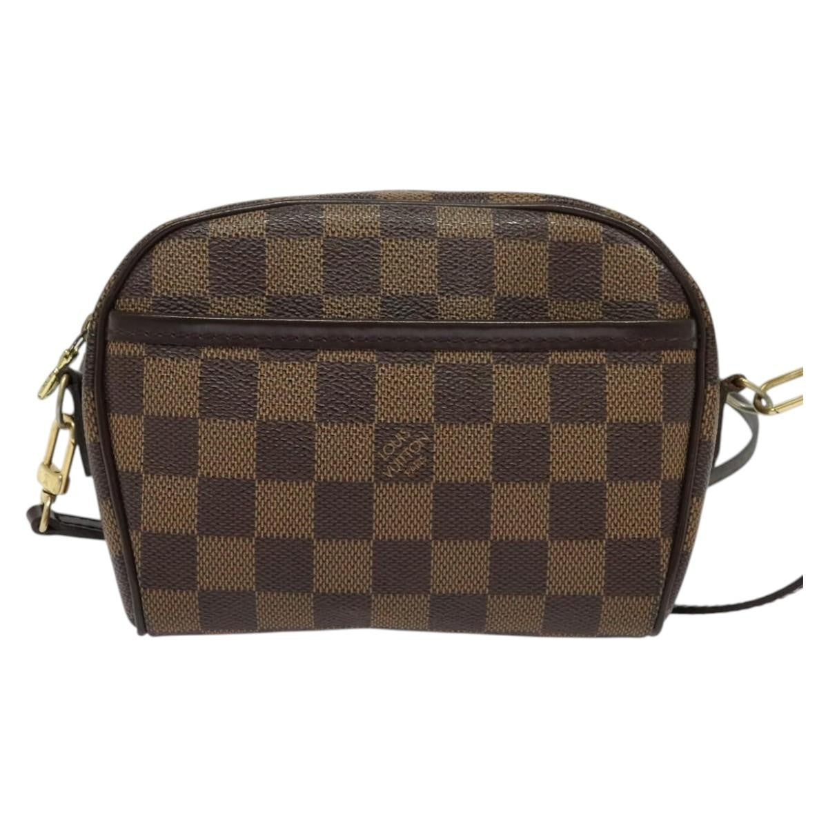Louis Vuitton Ipanema Pochette Damier, BROWN, CANVAS, Clutche & pouche