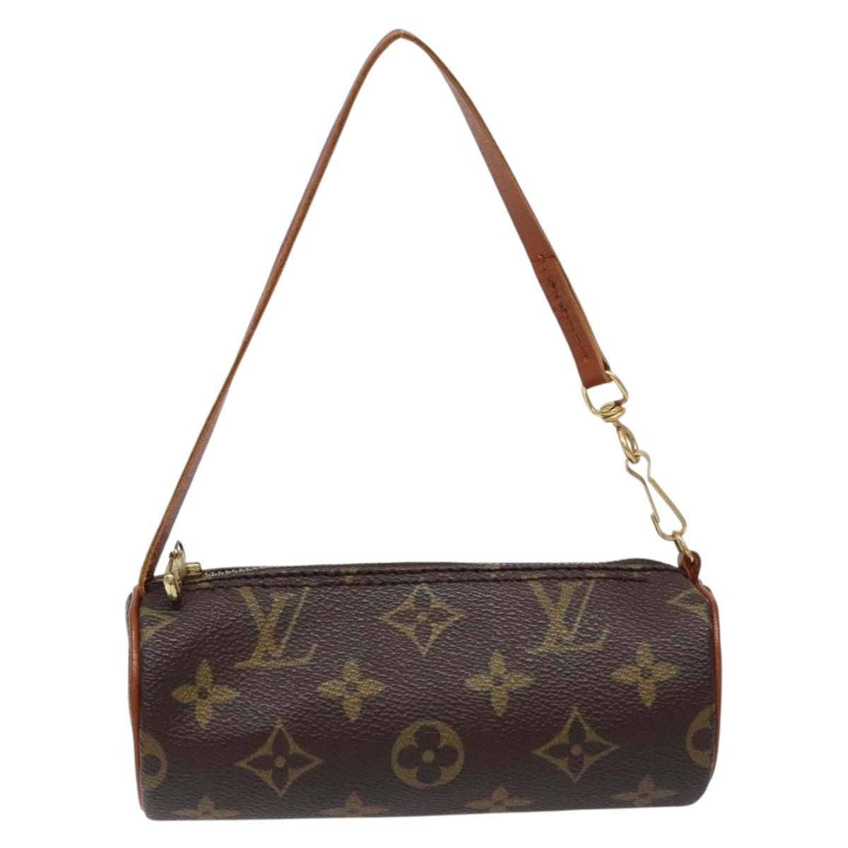Louis Vuitton Papillon Pochette Monogram Canvas, BROWN, CANVAS, Handbag