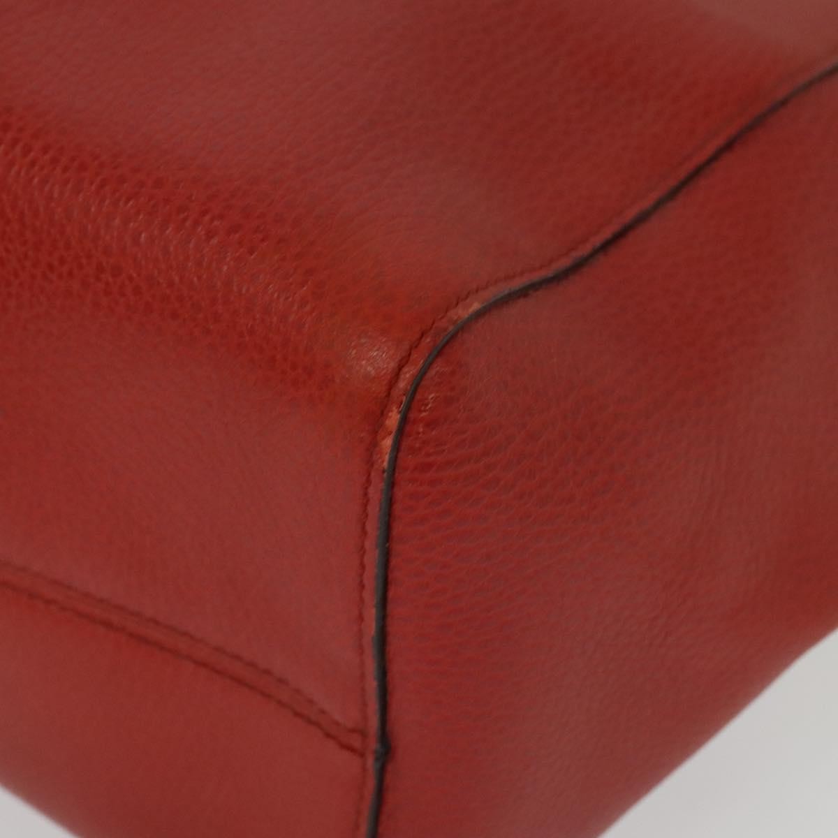 Gucci Swing Tote Leather, RED, LEATHER, Tote bag