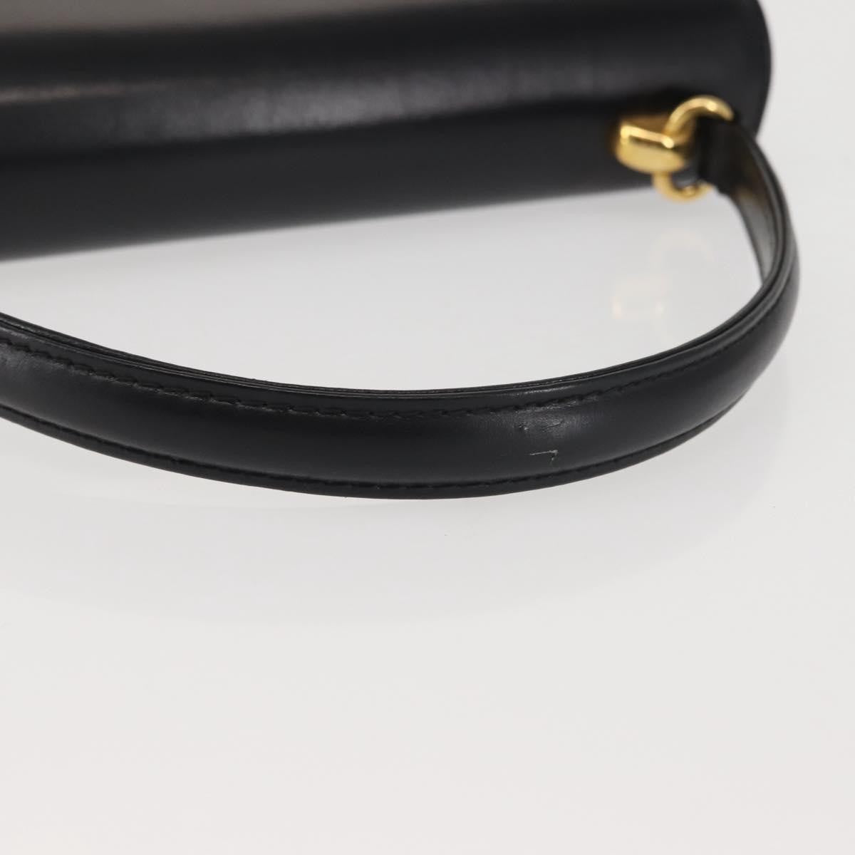 Gucci 1973 Flap Top Handle Bag Leather, BLACK, LEATHER, Handbag