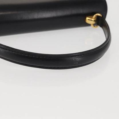 Gucci 1973 Flap Top Handle Bag Leather, BLACK, LEATHER, Handbag