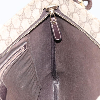 Gucci Flat Messenger Bag GG Canvas, BEIGE, CANVAS, Shoulder bag