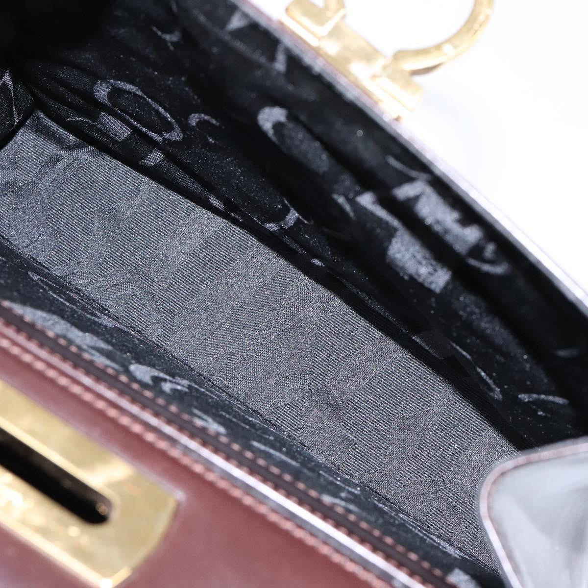 Salvatore Ferragamo Convertible Top Handle Bag Leather, BROWN, LEATHER, Handbag