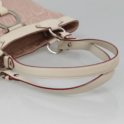 Salvatore Ferragamo Gancini Tote Canvas, PINK, CANVAS, Tote bag