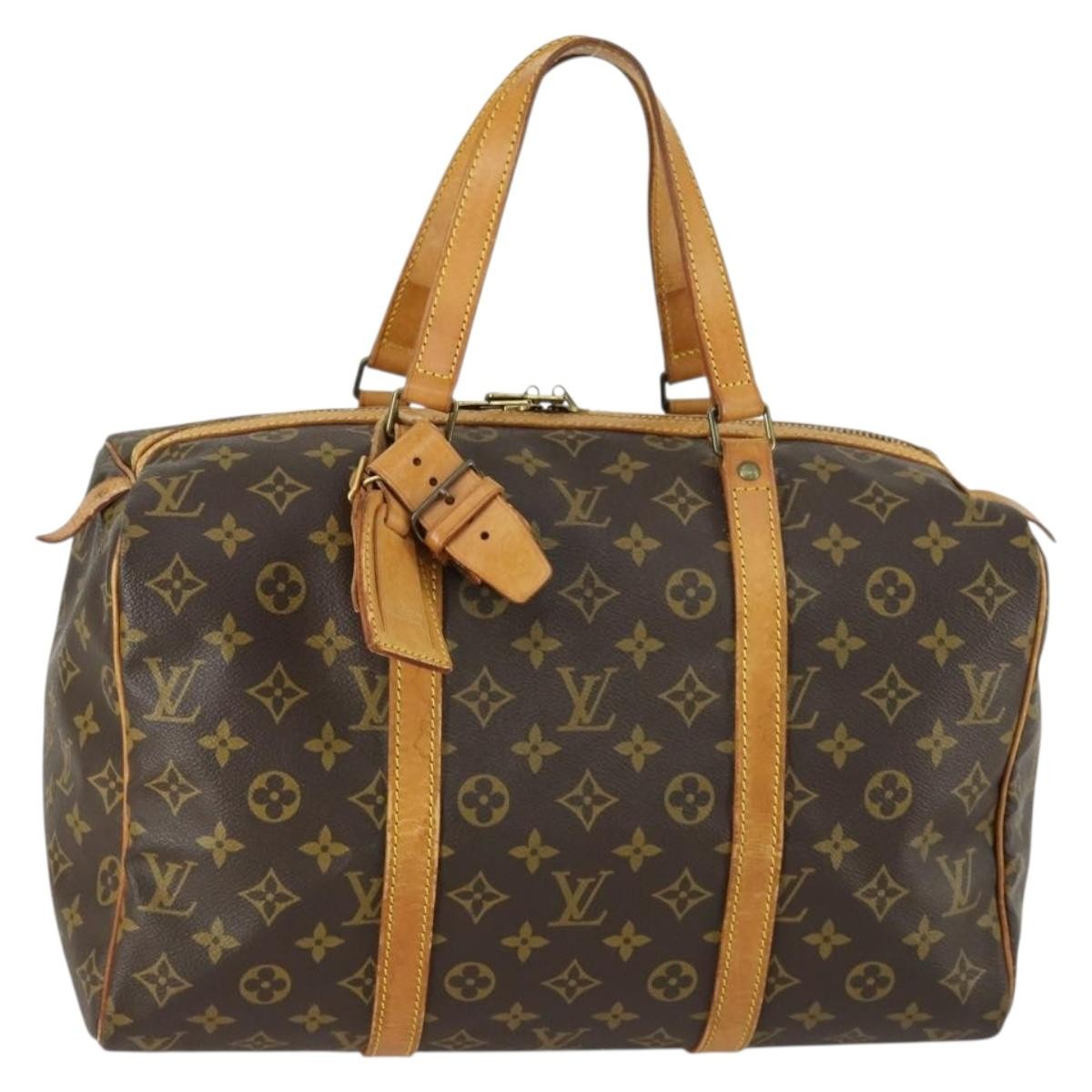 Louis Vuitton Sac Souple Handbag Monogram Canvas, BROWN, CANVAS, Travel bag