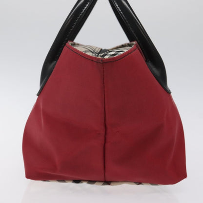 Burberry Nova Check Tote Nylon, RED, NYLON, Tote bag