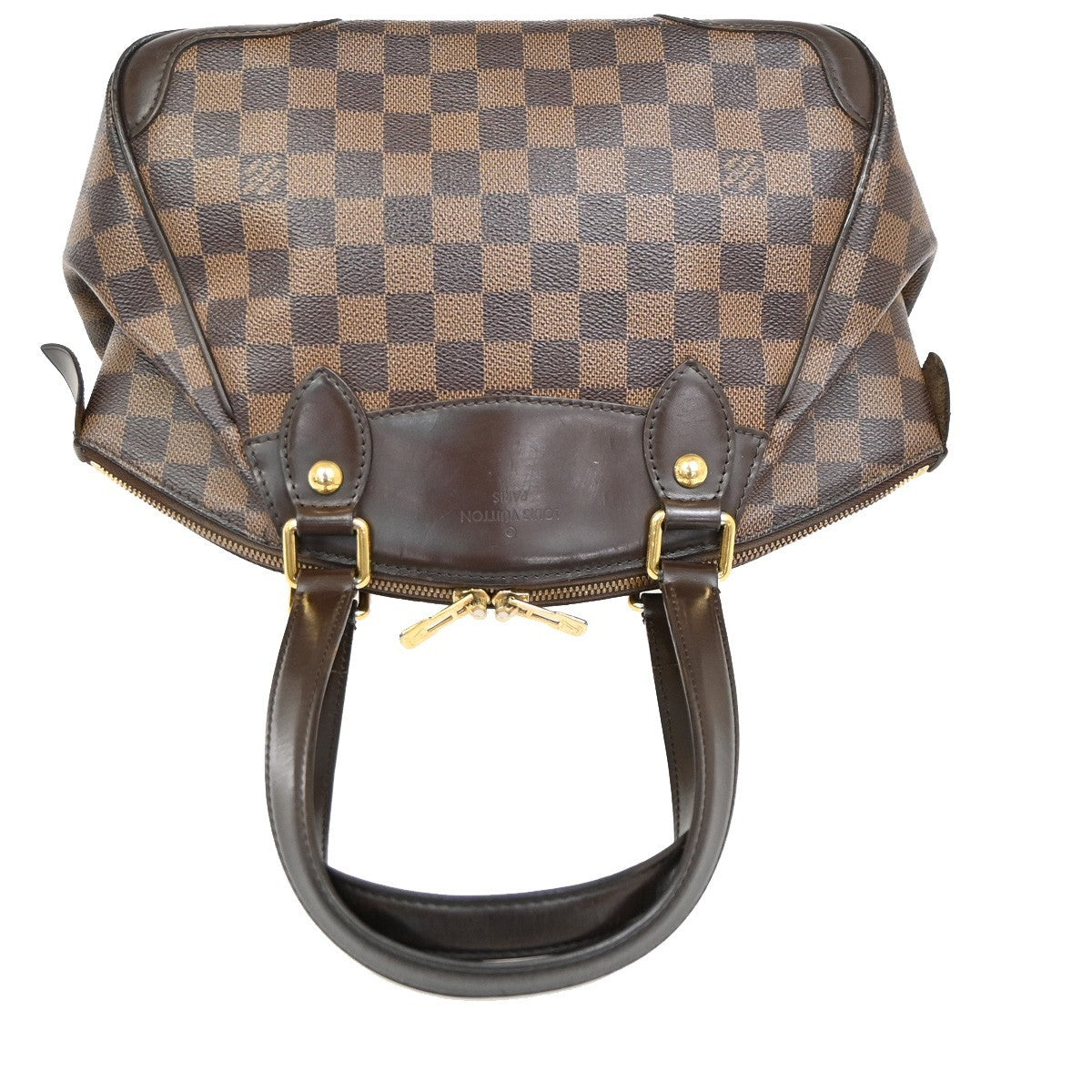 Louis Vuitton Verona Handbag Damier, BROWN, CANVAS, Shoulder bag