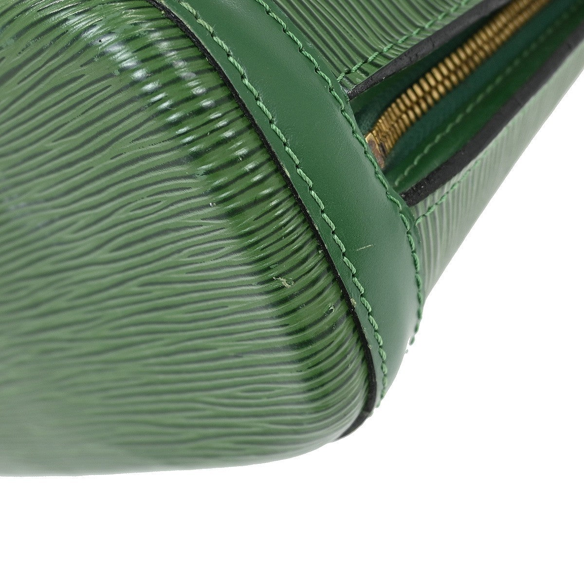 Louis Vuitton Lussac Handbag Epi Leather, GREEN, LEATHER, Shoulder bag