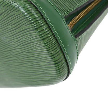 Louis Vuitton Lussac Handbag Epi Leather, GREEN, LEATHER, Shoulder bag