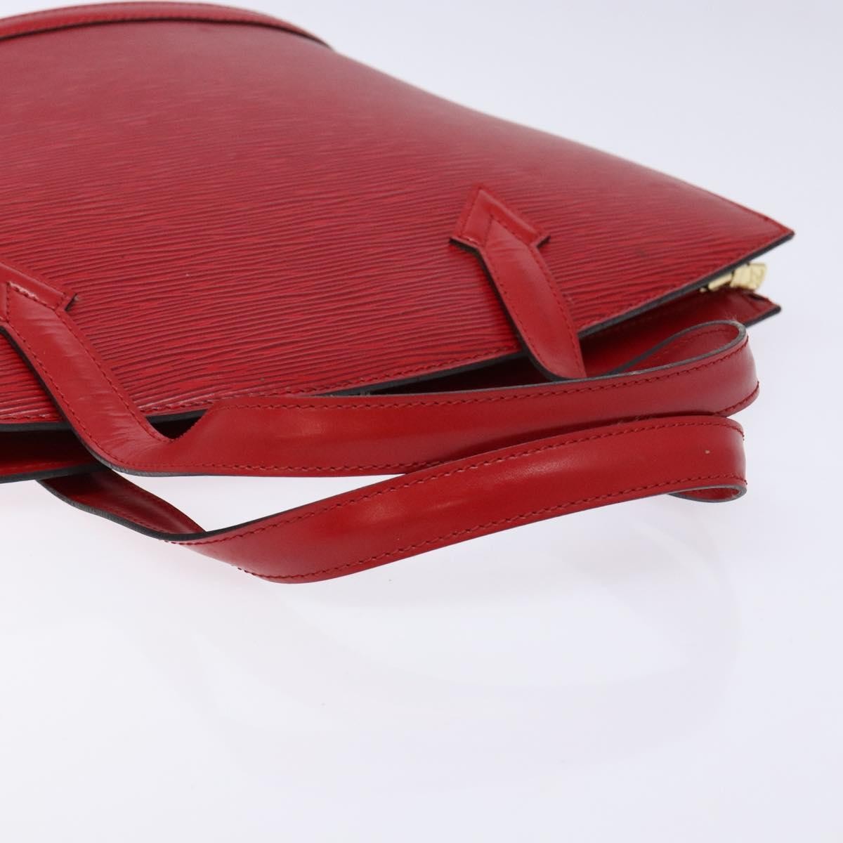 Louis Vuitton Saint Jacques Handbag Epi Leather, RED, LEATHER, Handbag