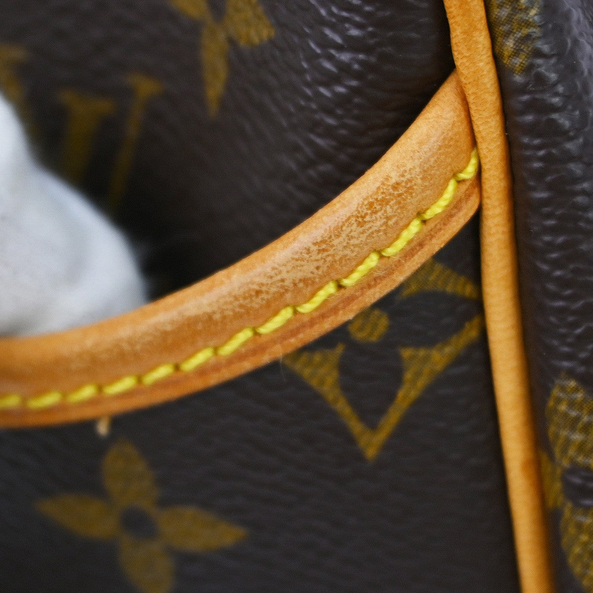 Louis Vuitton Deauville Handbag Monogram Canvas, Brown, Canvas, Handbag