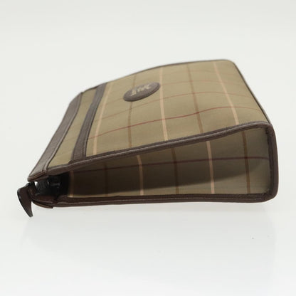 Burberry Nova check Pochette Canvas, BEIGE, CANVAS, Clutche & pouche
