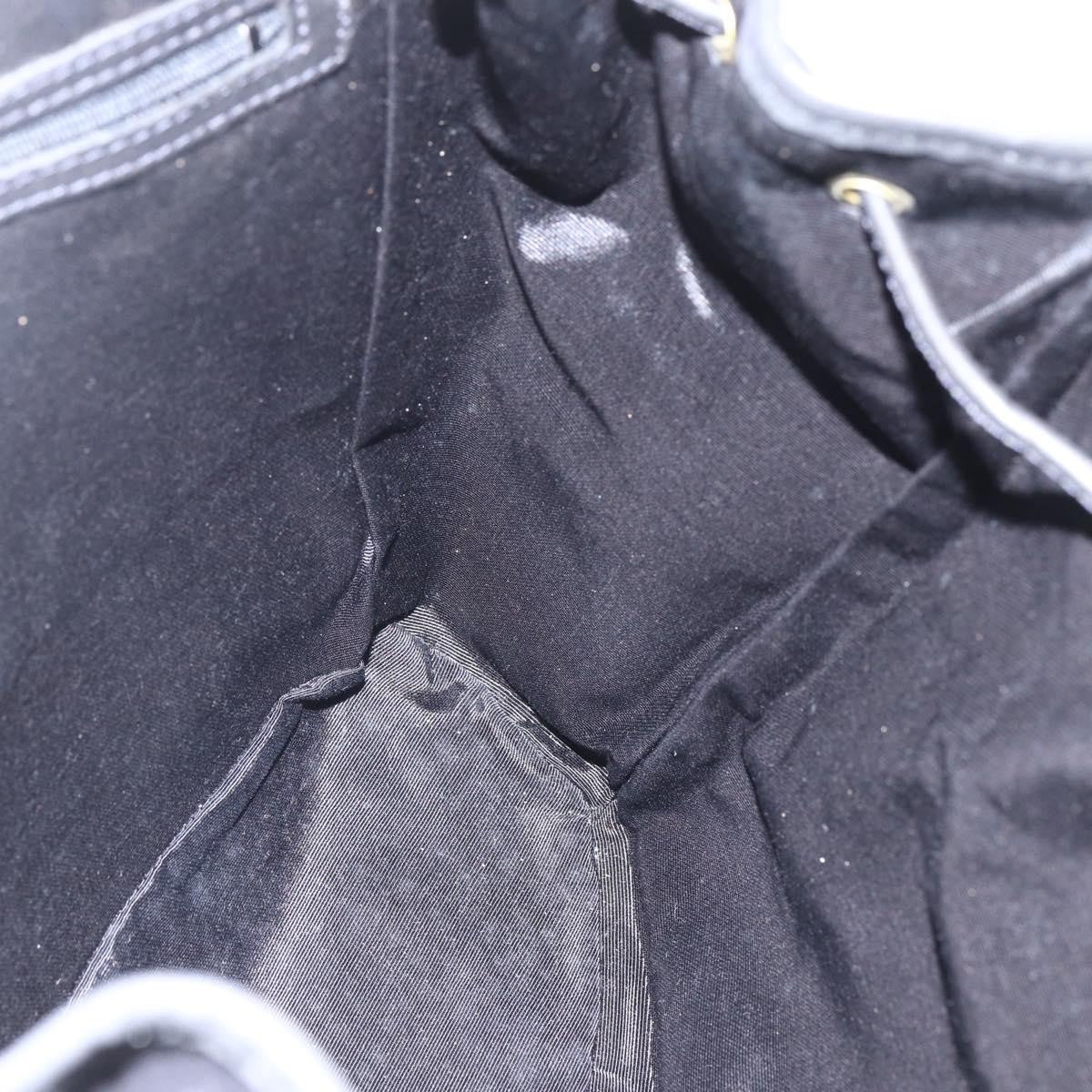 Bally Vintage Backpack Leather, Black, Leather, Backpack