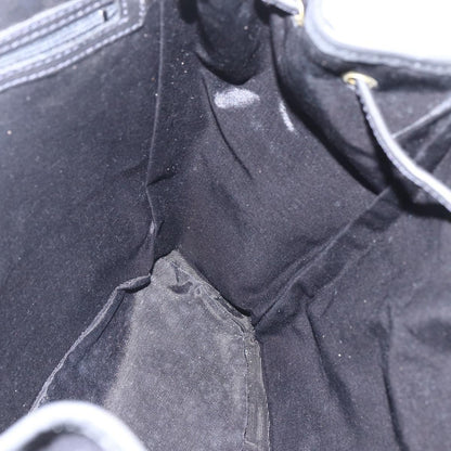 Bally Vintage Backpack Leather, Black, Leather, Backpack