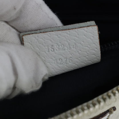Gucci Sherry line shoulder bag Canvas, White, PVC, Shoulder Bag