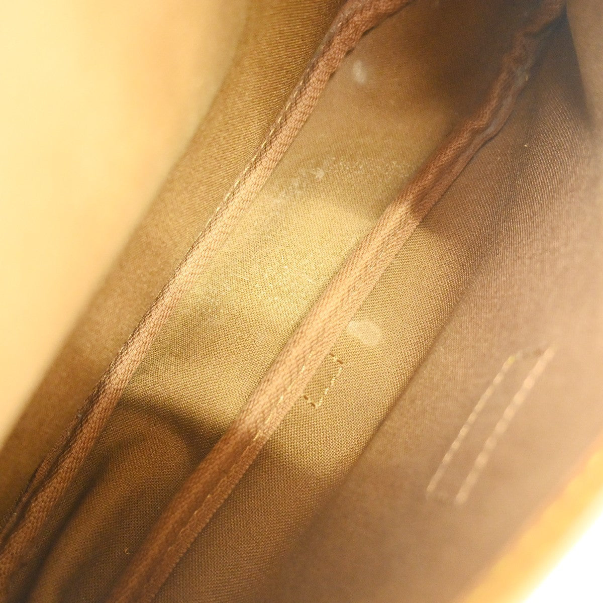 Louis Vuitton Saumur Handbag Monogram Canvas, Brown, Canvas, Shoulder Bag